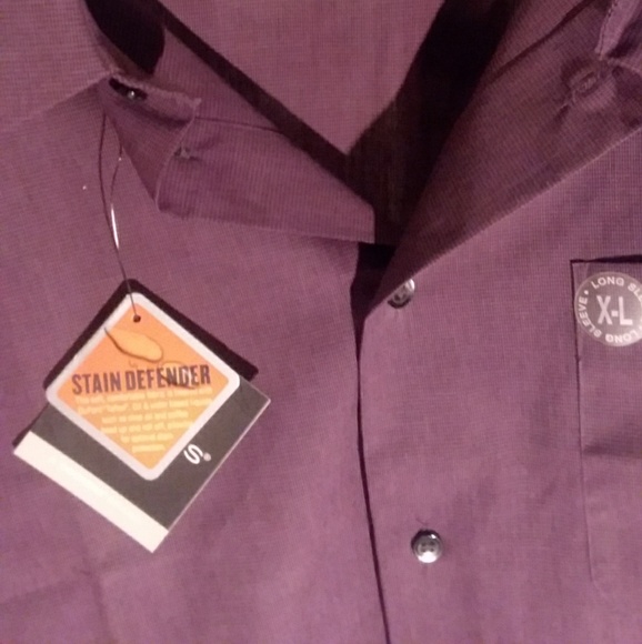 Slates Purple Dress Shirt. - Picture 4 of 6
